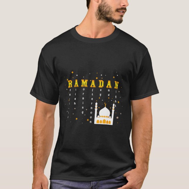 T-shirt Remember Allah Ramadan Mubarak Kareem  (Devant)