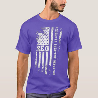 T-shirt Remember Everyone Vétéran Deployed RED Friday