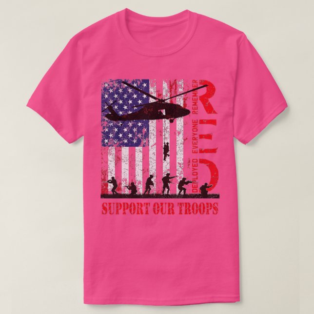 T-shirt Remember Everyone Veteran Deployed RED Friday 1 (2 (Design devant)
