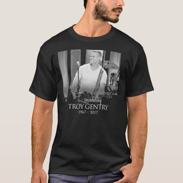 T-shirt Remembering Troy Gentry &amp; Montgomery Premium T (Devant)