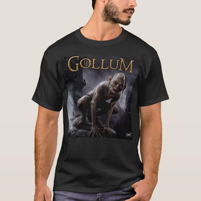 T-shirt Remera Negra Gollum 2 (Devant)