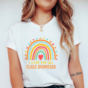 T-shirt Remerciement coloré pour l'enseignant ; Classe ajo