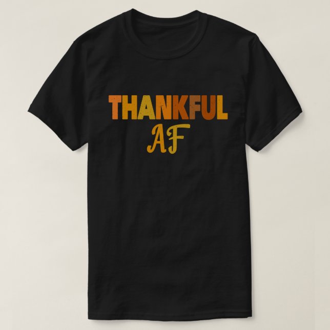 T-shirt Remerciements AF Turquie Trot Don Drôle Thanksgivi (Design devant)