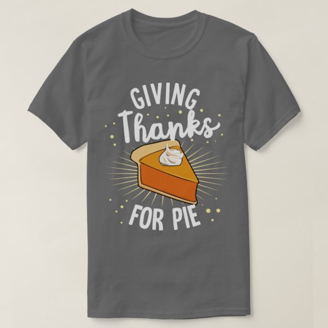 T-shirt Remerciements Citrouille Pie Halloween Thanksgivin (Design devant)