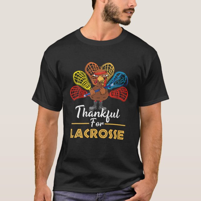 T-shirt Remerciements Pour Lacrosse Turquie Thanksgiving C (Devant)