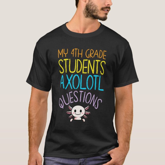 T-shirt Remerciements pour l'enseignant de 4e année I Ques (Devant)