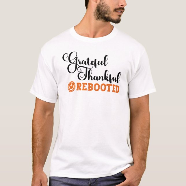 T-shirt Remerciements Redémarrés - Technologies de l'infor (Devant)