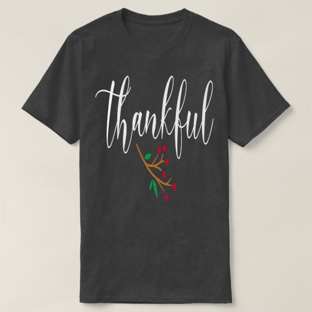 T-shirt Remerciements Thanksgiving  (Design devant)