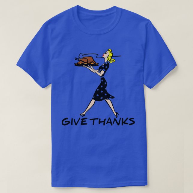 T-shirt Remercier le bon thanksgiving de design (Design devant)