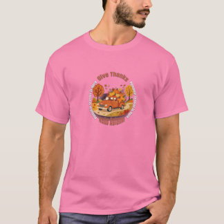 T-shirt Remerciez Bonjour Automne Vintage Citrouille Tr