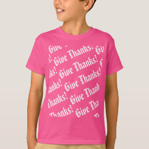 T-shirt Remerciez le motif Thanksgiving