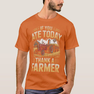 T-shirt Remerciez Un Agriculteur Agriculture Ferme Éleveur