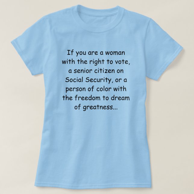 T-shirt Remerciez un libéral (Design devant)