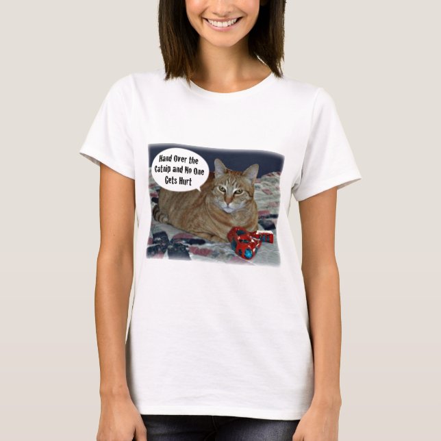 T-shirt Remettez le cataire et personne obtient le mal (Devant)