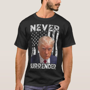 T-shirt Remettre Trump Mug Shot 2024 - Drapeau américain f
