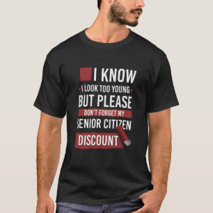 T-shirt Reminder Citation de remise pour les seniors Gag G