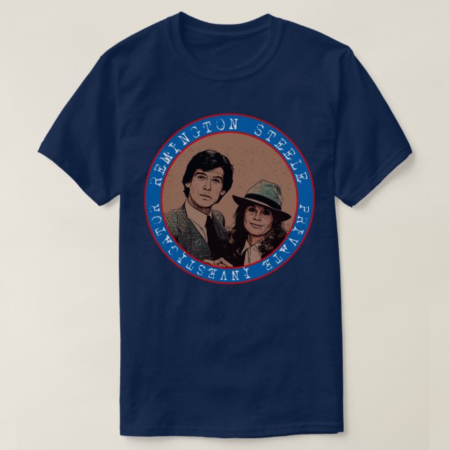 T-shirt Remington Steele 80s tvshow (Design devant)