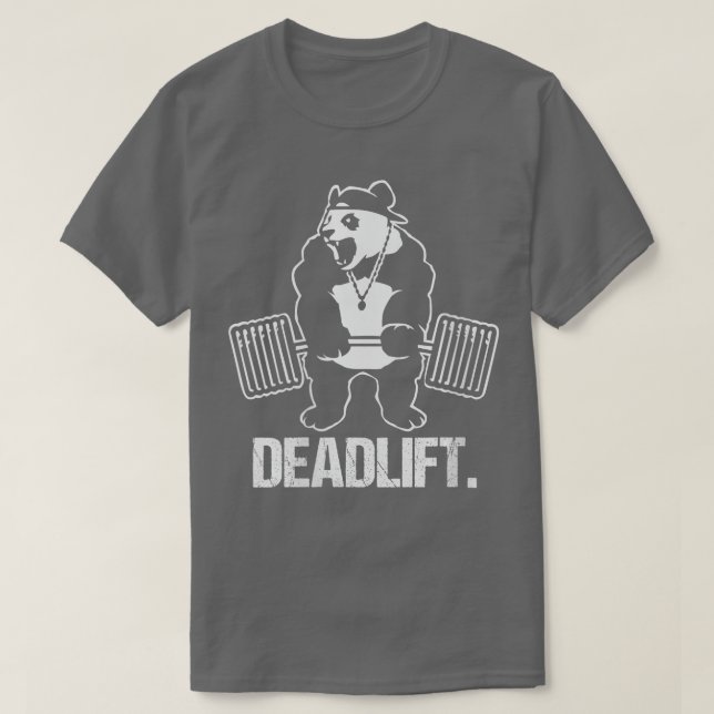 T-shirt Remise en état des femmes Panda Poids Bodybuilding (Design devant)