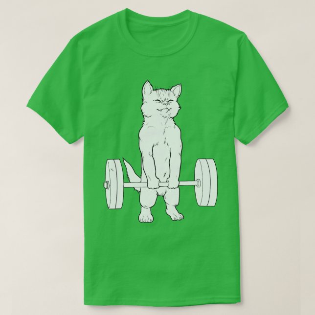 T-shirt Remise en forme de chat (Design devant)