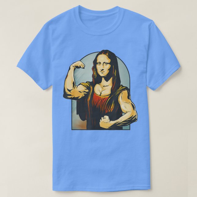 T-shirt Remise Mona Lisa Fitness Bodybuilding (Design devant)