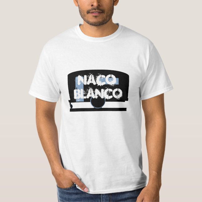 T-shirt Remorque de voyage de camp de ~ de Naco Blanco de (Devant)