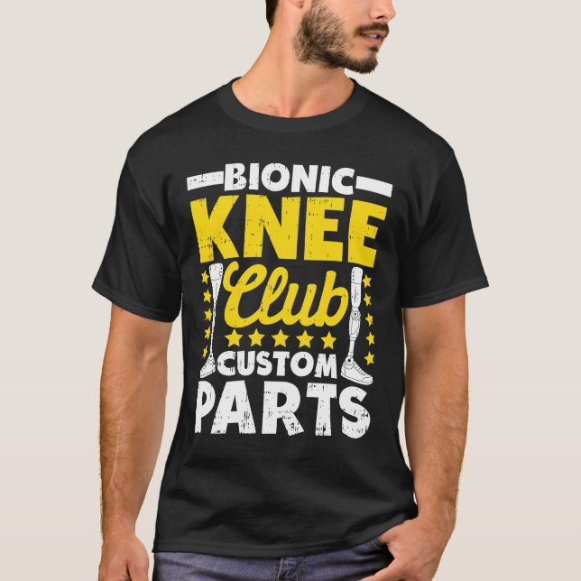 T-shirt Remplacement du genou artificiel Club de genou bio (Devant)