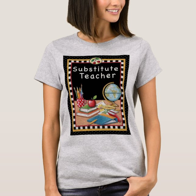 T-shirt Remplacer la classe d'enseignant (Devant)