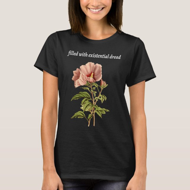 T-shirt Rempli Avec Existentialisme Feu Existentiel Philo (Devant)