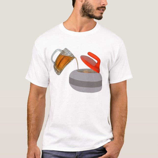 T-shirt Rempli de combustible par la bière (Devant)