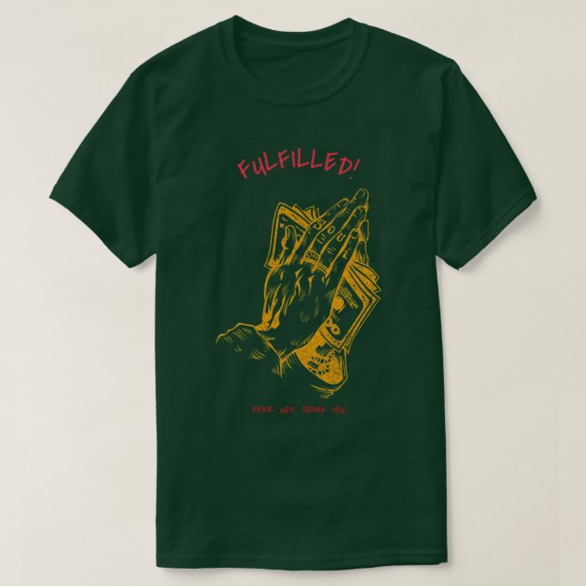T-shirt Rempli Mon Dieu, Merci Premium (Design devant)