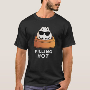 T-shirt Remplissage Hot Funny Dumpling Pun Dark BG