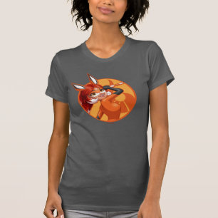T-shirt Rena Rouge Orange Badge