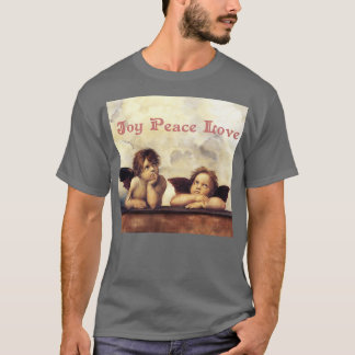 T-shirt RENAISSANCE ANGELS Winged Cherubs Joy Peace Love