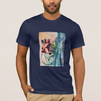 T-shirt Renaissance de la sirène avec les ailes
