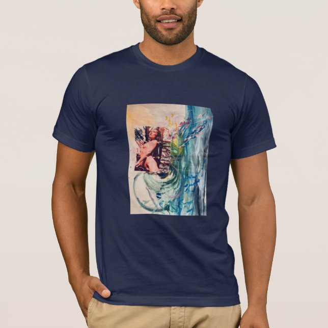 T-shirt Renaissance de la sirène avec les ailes (Devant)