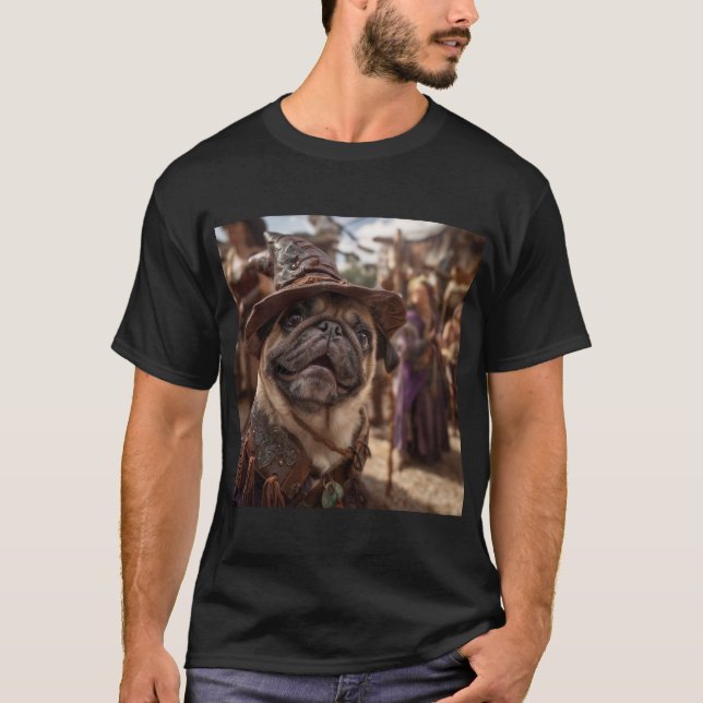 T-shirt Renaissance Faire Dogs: Pug (Devant)