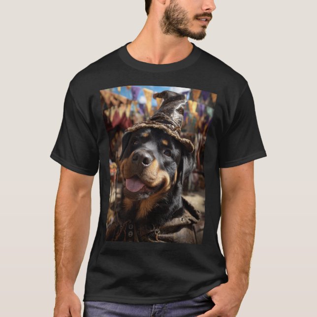 T-shirt Renaissance Faire Dogs: Rottweiler 2 (Devant)