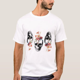 T-shirt Renaissance - Les crânes fleurissent