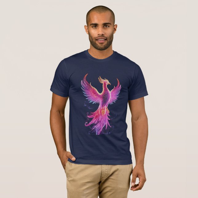 T-shirt Renaissance Mythique du Phénix Flamme Éternelle Ar (Devant entier)