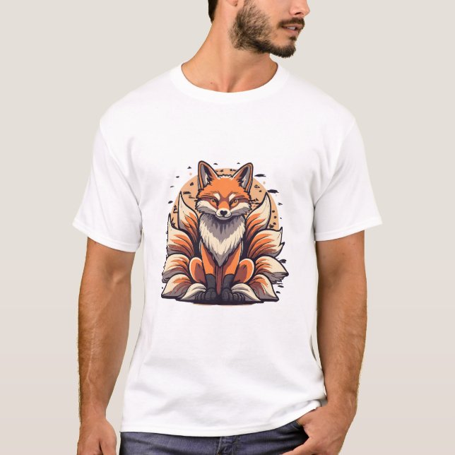 T-shirt Renard à 9 queues (Devant)