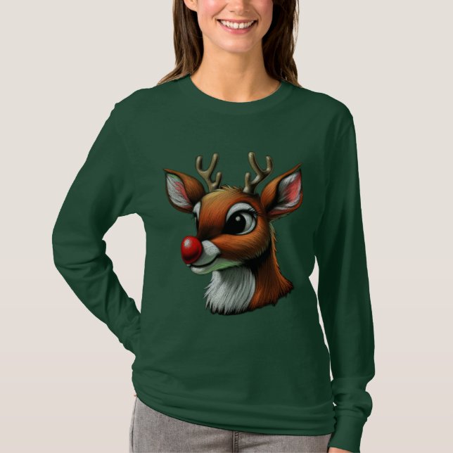 T-shirt Renard à nez rouge (Devant)