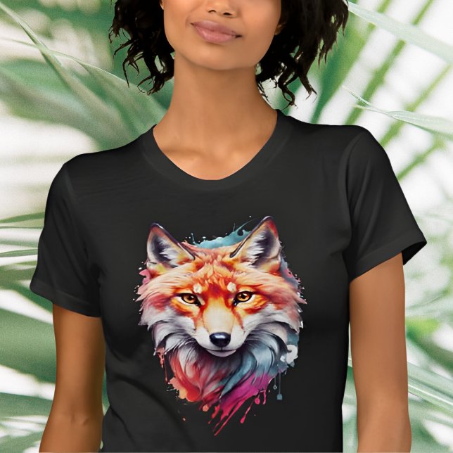 T-shirt Renard aquarelle (Créateur téléchargé)