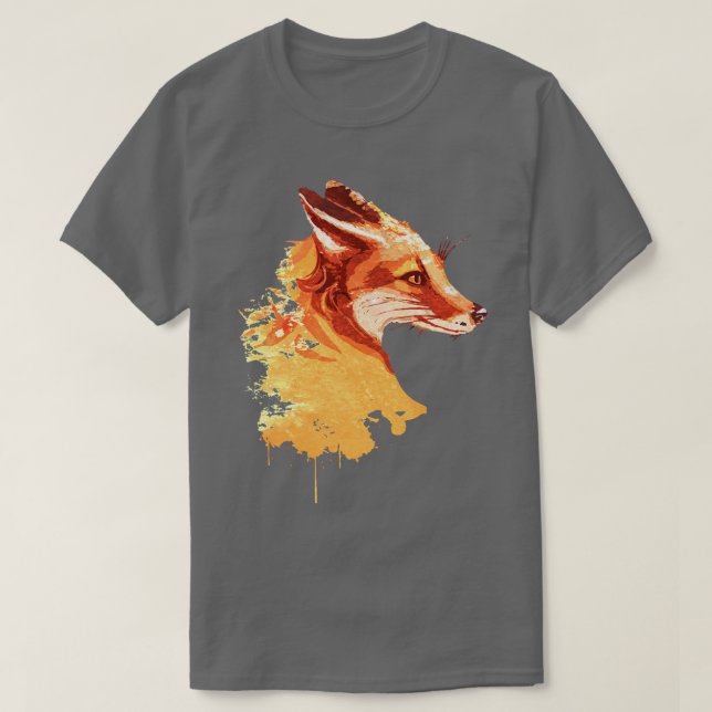 T-shirt Renard aquarelle (Design devant)