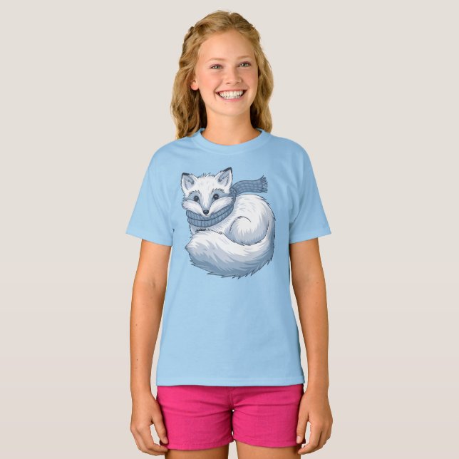 T-shirt Renard arctique (Devant entier)