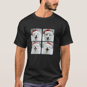 T-shirt Renard arctique à Santa Hat Noël