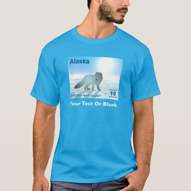 T-shirt Renard arctique - Alaska Postage (Devant)