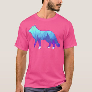 T-shirt Renard arctique avec Poster de animal paysager Ren