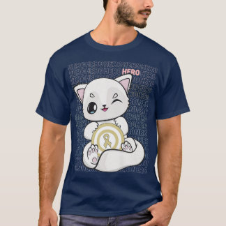 T-shirt Renard Arctique Avec Ruban Kawaii Pour Le Cancer D