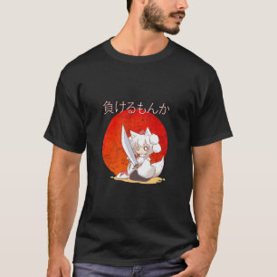 T-shirt Renard arctique japonais Chibi Kawaii Manga Anime