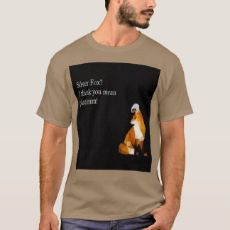 T-shirt Renard Argent Je Pense Que Vous Voulez Dire Platin
